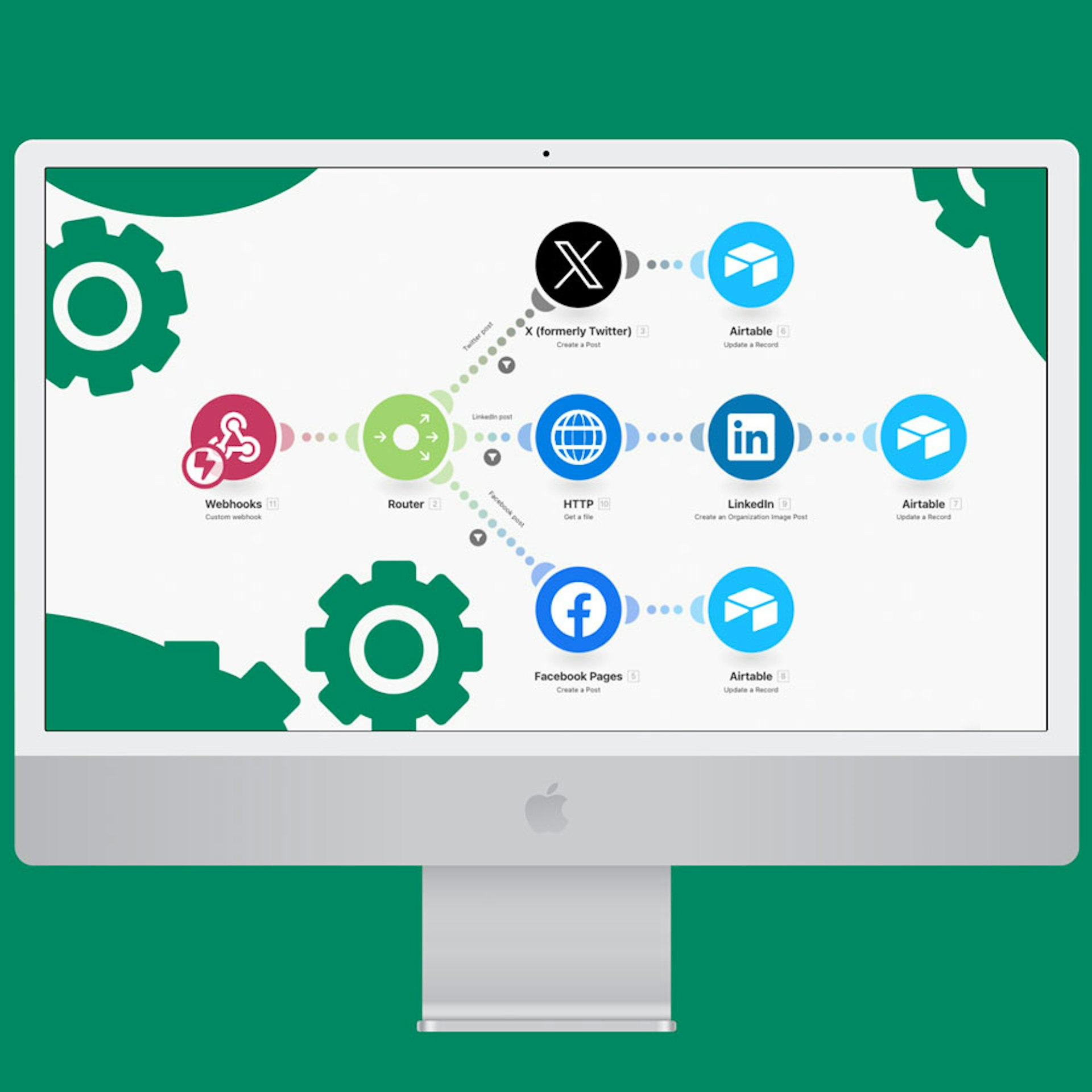 AI-Powered Process Automation Illustration